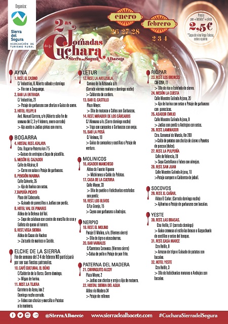 2ª Jornadas de la CUCHARA de la Sierra del Segura en Aýna - Miralmundo