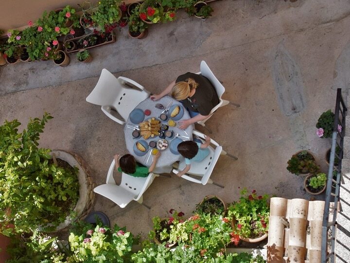 Apartamento rural Miralmundo terraza patio